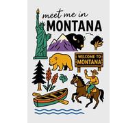 Meet Me in Montana Collage Lined Pages Notebook: 100 pages | 6" x 9" | Collage Lined Pages | Journal | Diary
