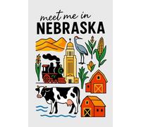 Meet Me in Nebraska Collage Lined Pages Notebook: 100 pages | 6" x 9" | Collage Lined Pages | Journal | Diary | A Lined Notebook for Everyday Reflections and Travel Dreams