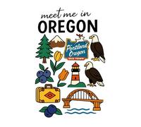 Meet Me in Oregon Notebook: Pacific Northwest Journal | 6x9 Lined Notebook with 150 Pages for Writing, Travel Notes & Everyday Journaling