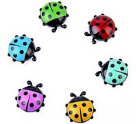 Meet-shop, Mini Imanes de Nevera,Imanes de Ladybug Frigorífico Set de 6 Imanes de Animales para Nevera para Pizarra Blanca y Nevera Decorativo