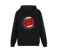 Meet Sun Burger King Black Hoodie Graphic Mens Sweatshirts Unisex Hooded M