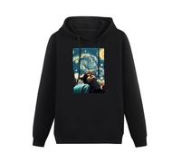 Meet Sun Call Me by Your Name Starry Night Workwear Jacket Black Hoodie Graphic Mens Sweatshirts Unisex Hooded XXL