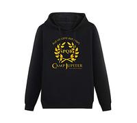 Meet Sun Camp Half Blood Branches Camp Jupiter SPQR Scifi Percy Jackson Black Hoodie Graphic Mens Sweatshirts Unisex Hooded L