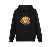 Meet Sun Logo Naranjito España 82 Black Hoodie Graphic Mens Sweatshirts Unisex Hooded L