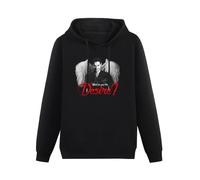Meet Sun Lucifer Morningstar What Do You Truly Desire Black Hoodie Graphic Mens Sweatshirts Unisex Hooded S