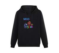 Meet Sun M83 Junk Music Black Hoodie Graphic Mens Sweatshirts Unisex Hooded XL