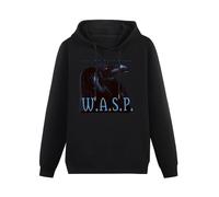 Meet Sun W.A.S.P. Not Black Enough Wasp Black Hoodie Graphic Mens Sweatshirts Unisex Hooded S