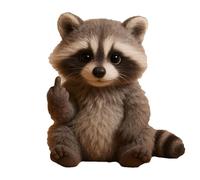 Meet The Attitude Squad, Tiny Plush Rebels with SASS & Snuggles Pocket-Sized Toys for Stress Relief & Humorous Gifts for Sassy Friends (Raccoon)