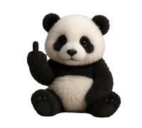 Meet The Attitude Squad, Tiny Plush Rebels with SASS & Snuggles Pocket-Sized Toys for Stress Relief & Humorous Gifts for Sassy Friends (Panda)