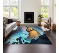 MeeTe Alfombra De Franela De Microfibra Suave Y Antideslizante con La Imagen De Hearthstone Heroes of Warcraft, Habitaciones Infantiles O como Alfombra De Baño. (HOF 02,140x200cm)