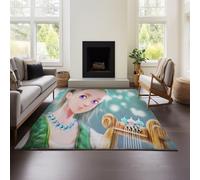 MeeTe Alfombrilla para Silla De Ordenador, Alfombrilla para Suelo, Dragon Quest XI, Escritorio, Silla Giratoria para Gaming, Estudio, Oficina, Alfombra Antideslizante (DQ 01,100x150 cm)