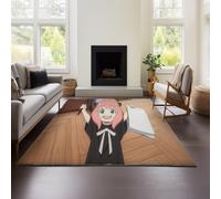 MeeTe Felpudos Spy×Family para El Hogar, Absorbentes De Polvo Y Resistentes A La Suciedad, para Entrada, Porche, Exterior (Spy 02,120x180cm)