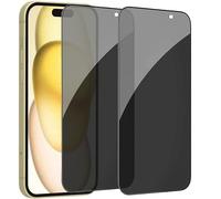 Meeter Anti-Spy Protector Pantallafolie para iPhone 15, [2 piezas] Privacidad Anti-espía Peeping Vidrio Templado Protector de Pantalla 9H Dureza Película Protectora