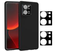 Meeter Funda para Xiaomi 13T / Mi 13T Pro, Carcasa con Protector de Lente de Cámara, Silicona TPU Ultra Fina Flexible Case Anti-Choques y Anti- Arañazos Cover con Cámara Protección (1 + 2 Pack)
