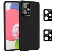 Meeter Funda para Xiaomi Redmi Note 12 5G, Carcasa con Protector de Lente de Cámara, Silicona TPU Ultra Fina Flexible Case Anti-Choques y Anti- Arañazos Cover con Cámara Protección (1 + 2 Pack)