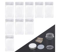MEETGIFT 9 tarros de 100 ml con tapa de rosca para productos de belleza, artículos para el hogar, tarros pequeños de rosca con tapa, muy buen sellado, color plateado