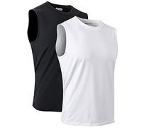 MeetHoo Camisetas de Tirantes Hombre Chaleco Deportivo Entrenamiento Camiseta sin Mangas Deportivas Fitness Verano para Deporte Gimnasio Correr Fútbol y Ciclismo