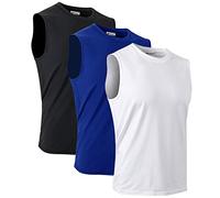 MeetHoo Camisetas de Tirantes Hombre Chaleco Deportivo Entrenamiento Camiseta sin Mangas Deportivas Fitness Verano para Deporte Gimnasio Correr Fútbol y Ciclismo