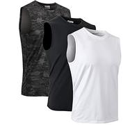 MeetHoo Camisetas de Tirantes Hombre Chaleco Deportivo Entrenamiento Camiseta sin Mangas Deportivas Fitness Verano para Deporte Gimnasio Correr Fútbol y Ciclismo