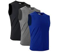 MeetHoo Camisetas de Tirantes Hombre Chaleco Deportivo Entrenamiento Camiseta sin Mangas Deportivas Fitness Verano para Deporte Gimnasio Correr Fútbol y Ciclismo