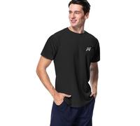 MeetHoo Rash Guard Hombre Camisa Manga Corta Camiseta UV Camisetas Deporte Técnicas Deportiva T-Shirt de Protección Solar UV (UPF) 50+ Poliéster para fútbol Atletismo Correr o Montañismo