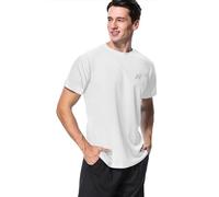 MeetHoo Rash Guard Hombre Camisa Manga Corta Camiseta UV Camisetas Deporte Técnicas Deportiva T-Shirt de Protección Solar UV (UPF) 50+ Poliéster para fútbol Atletismo Correr o Montañismo