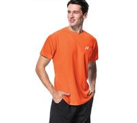 MeetHoo Up2st Camiseta de protección Solar para Hombre, Hombre, Orange, L