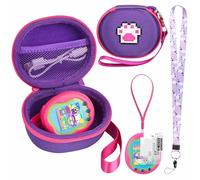 Meetikar Funda rígida para mascotas electrónicas virtuales Tamagotchi Uni/Pix, con correa de mano y protector de pantalla, solo bolsa de transporte (morado)