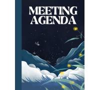 Meeting Agenda Notebook: Professional Minutes of Meeting Log Book with Action Items, Attendees Tracker and Key Decisions - Planner for Business, Office, and Team Management