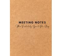 Meeting Notes - Where Productivity Goes to Take a Nap: 120 ruled pages perfect for note-taking, journaling, and everyday writing.