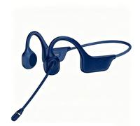 Meetings - Auriculares abiertos con micrófono giratorio con cancelación de ruido, Bluetooth 5.4 de conducción ósea con silencio de un solo toque y carga magnética para uso durante todo el día