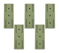 Meetitsneeds Adhesive Punch-Free Socket Holder, Strong Wall Mount Power Strip Organizer, Damage-Free Installation & Space-Saving Design (Green 5 pcs)