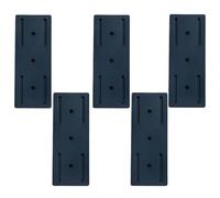 Meetitsneeds Adhesive Punch-Free Socket Holder, Strong Wall Mount Power Strip Organizer, Damage-Free Installation & Space-Saving Design (Blue 5 pcs)