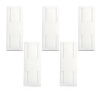 Meetitsneeds Adhesive Punch-Free Socket Holder, Strong Wall Mount Power Strip Organizer, Damage-Free Installation & Space-Saving Design (White 5 pcs)