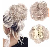 Meetitsneeds Bun Extension Clips, Meetitsneeds Hair Clip, Voluminous Synthetic Bun Wig with Adjustable Clip, Natural Messy Bun Hair Claws, Bun Extension Clips for Women Girls (#07)