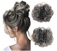 Meetitsneeds Bun Extension Clips, Wig Clips for Hair Extensions, Adjustable Claw Design Non-Slip Grip Secure Style, Voluminous Messy Buns, Ideal Women Girls Easy Updos Ponytails (K)