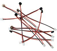 MEETOOT 10 micrófonos de reconocimiento de voz inteligentes de alta sensibilidad 4015 con 2 cables de cable, micrófono condensador electret con terminal 1.25