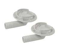 MEETOOT 2 conectores de manguera de drenaje de aire acondicionado de 40 mm, enchufe de condensado, junta de codo para ventana, unidad de CA mini split Frigidaire