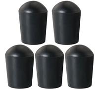 MEETOOT 5pcs Violonchelo Endpin Almohadilla de Goma 6mm Negro Punta de Goma para Contrabajo