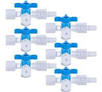 MEETOOT 6 llaves de paso desechables de válvula médica de 3 vías con conexiones Luer macho para proyectos escolares, pasatiempos, proyectos de investigación experimental