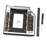 MEETOOT Soporte de montaje de disco duro de 9,5 mm HDD SSD Caddy adaptador SATA 3.0 interfaz portátil soporte de disco duro para CD DVD ROM bahía óptica de 2,5 pulgadas