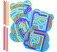 Meetory Autismo Sensory - Tabla de Actividad sensorial de Doble Cara para calmar, ansiedad, TDAH autistas, Adecuado para Adultos Viene con Bolsa de Viaje y 20 Accesorios