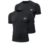 MEETWEE Camiseta Compresión Hombre Manga Corta/Larga Técnica Transpirable para Running, Gym y Ciclismo Capa Base Deportiva