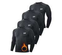 MEETWEE Camiseta De Compresión Hombre, Camisa térmica Manga Larga para Deportes Camisetas Transpirable Secado Rápido T-Shirt para Correr Fitness Gimnasio