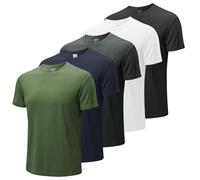 MEETWEE Camiseta de Manga Corta para Hombre, Camiseta Deportiva de Verano para Gimnasio Fitness de Secado Rápido Transpirable Camiseta de Entrenamiento Funcional