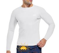 MEETWEE Camiseta Natación Hombre, UV Manga Corta/Larga Rash Guard Camiseta de Protección UPF 50+Secado Rápido Deportes Acuáticos Surf Natación Verano