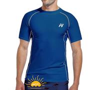 MEETWEE Camiseta Natación Hombre, UV Manga Corta/Larga Rash Guard Camiseta de Protección UPF 50＋Secado Rápido Deportes Acuáticos Surf Natación Verano