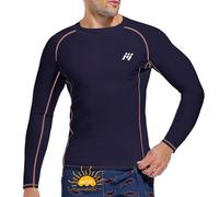 MEETWEE Camiseta Natación Hombre, UV Manga Corta/Larga Rash Guard Camiseta de Protección UPF 50＋Secado Rápido Deportes Acuáticos Surf Natación Verano