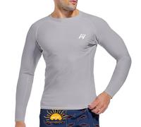 MEETWEE Camiseta Natación Hombre, UV Manga Corta/Larga Rash Guard Camiseta de Protección UPF 50＋Secado Rápido Deportes Acuáticos Surf Natación Verano