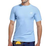 MEETWEE Camiseta Natación Hombre, UV Manga Corta/Larga Rash Guard Camiseta de Protección UPF 50＋Secado Rápido Deportes Acuáticos Surf Natación Verano